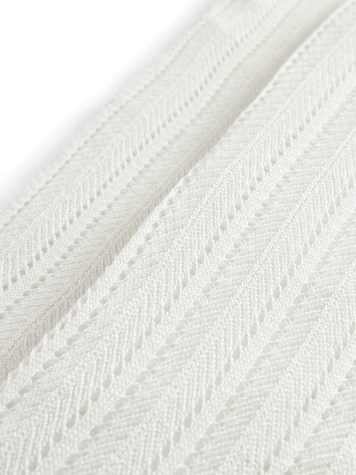 Pointelle sokkabuksur, Gentle White