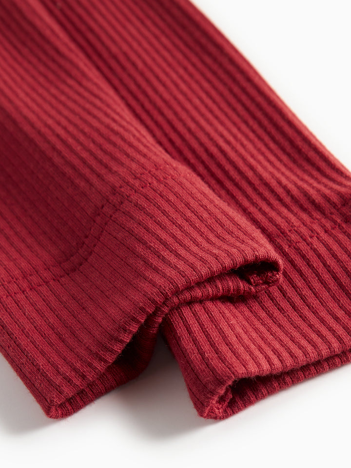 Modal leggings, Hibiscus Red