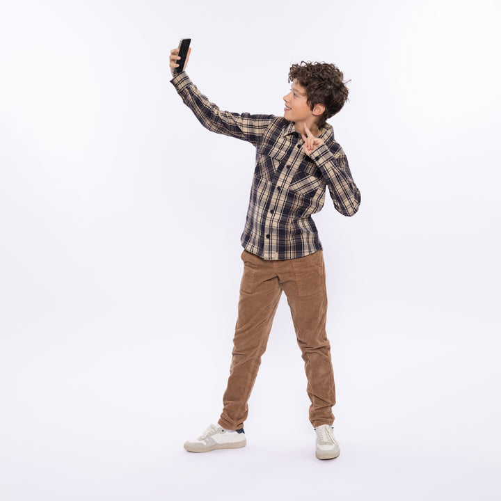 Skyrta, Anthracite Check