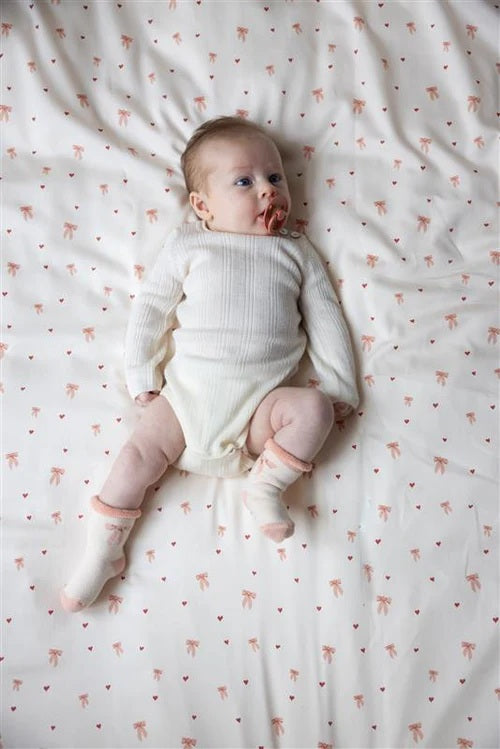 Baby sokkar, 3 pør, Bows