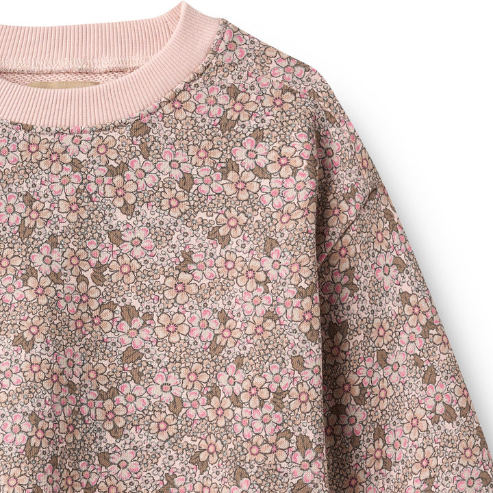 Lia sweatshirt, Rose Brown Flowers