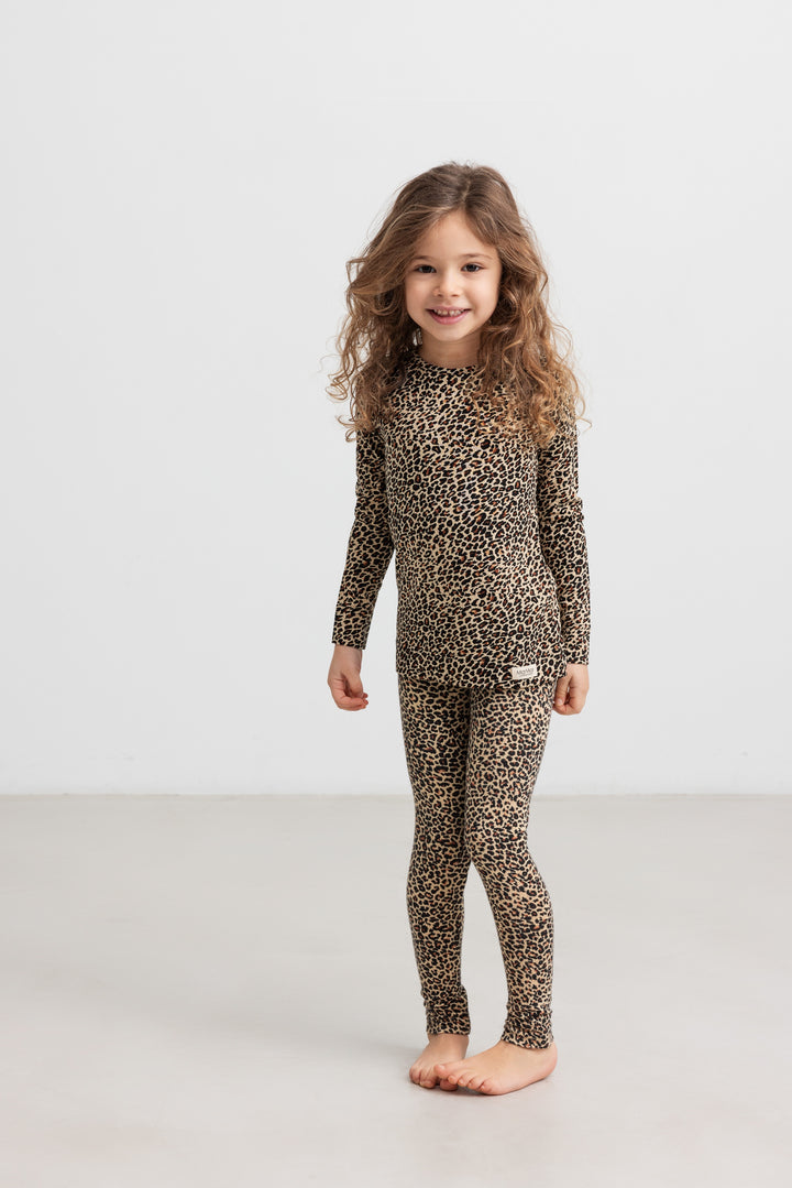 Leggings, Brown Leo