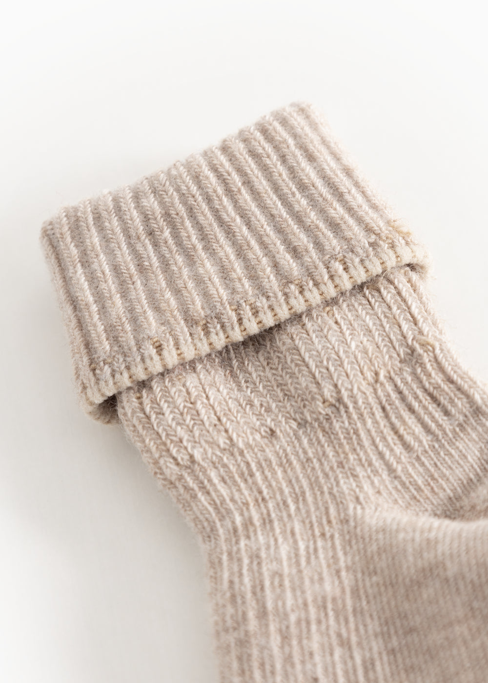 Smábarnasokkar, 2 pør, Beige Melange