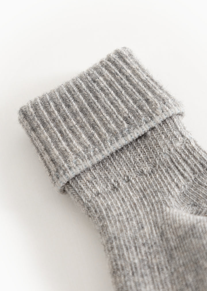 Smábarnasokkar, 2 pør, Grey Melange