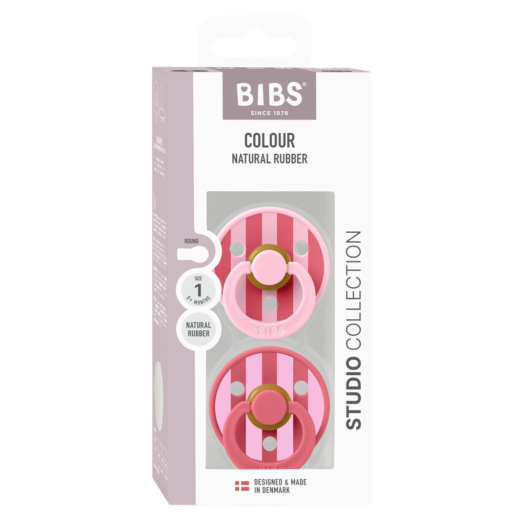Studio, 2 stk, Baby Pink/Coral