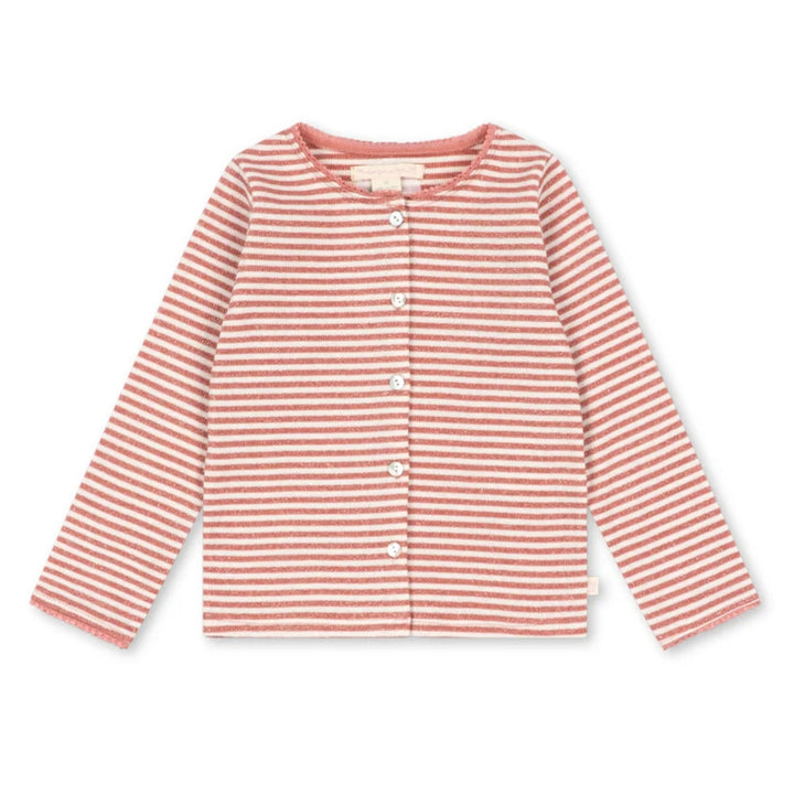 Roli cardigan, Rose Cream Stripe