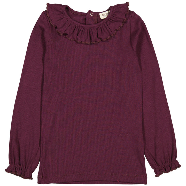 Tandy blusa, Deep Mulberry