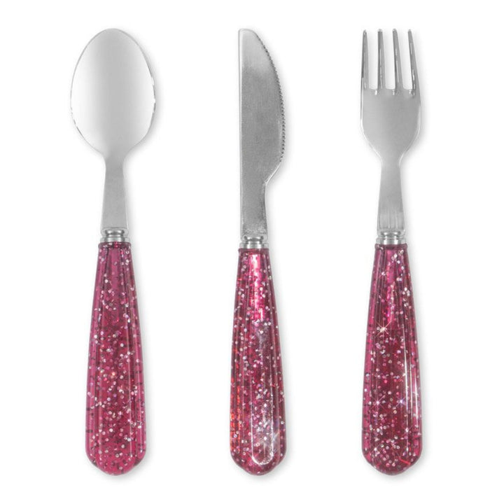 Glitter bestikk, 3 stk