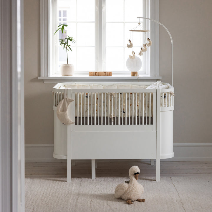 Sebra rúm, Baby og Junior, Classic White