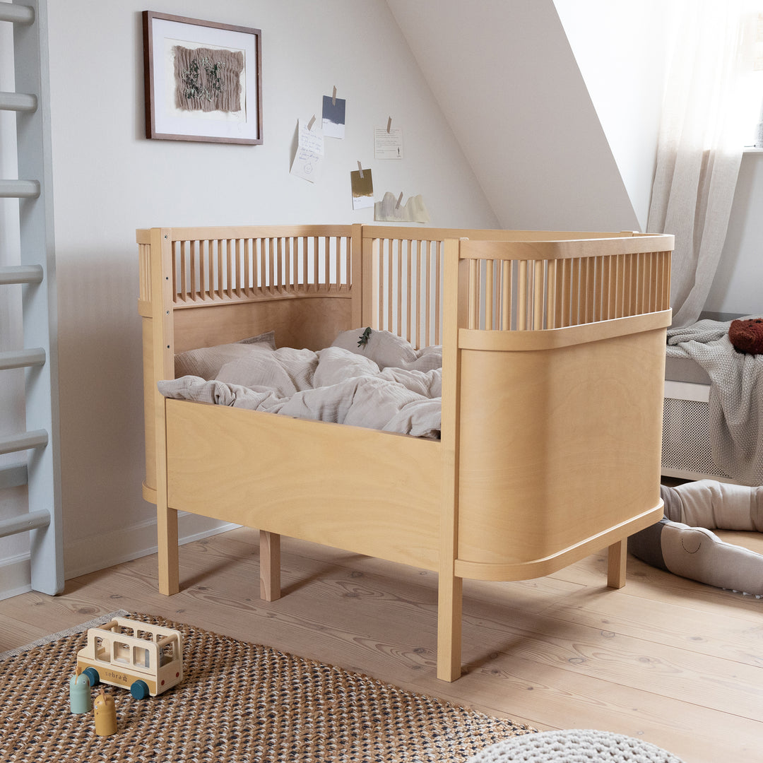 Sebra rúm, Baby og Junior, Wooden