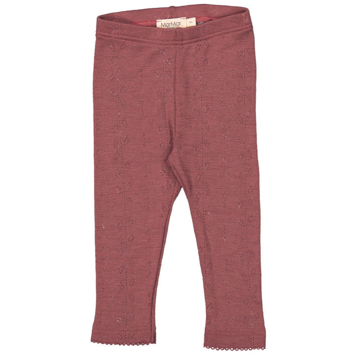 Wool leggings, Berry Blend