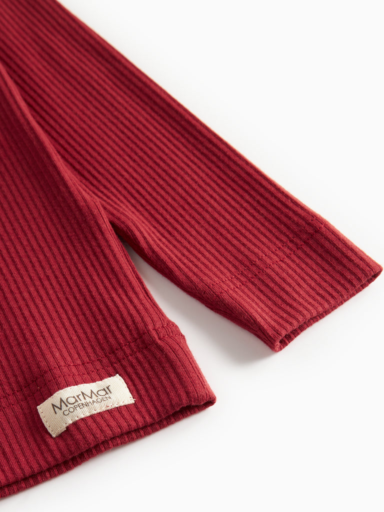 Modal blusa, Hibiscus Red