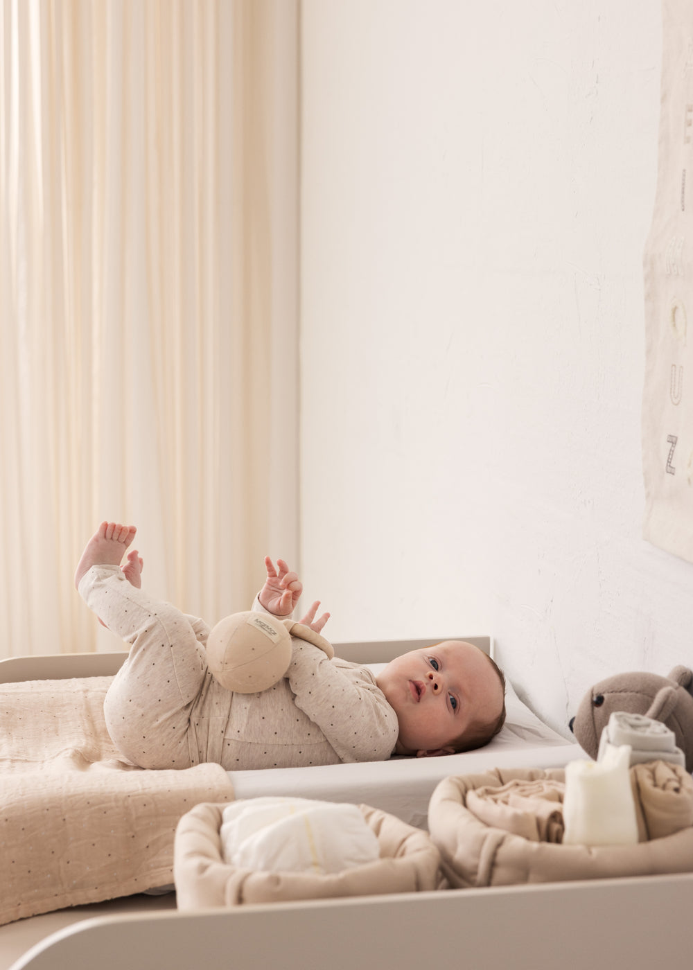 Piva buksur, Beige Melange Dot