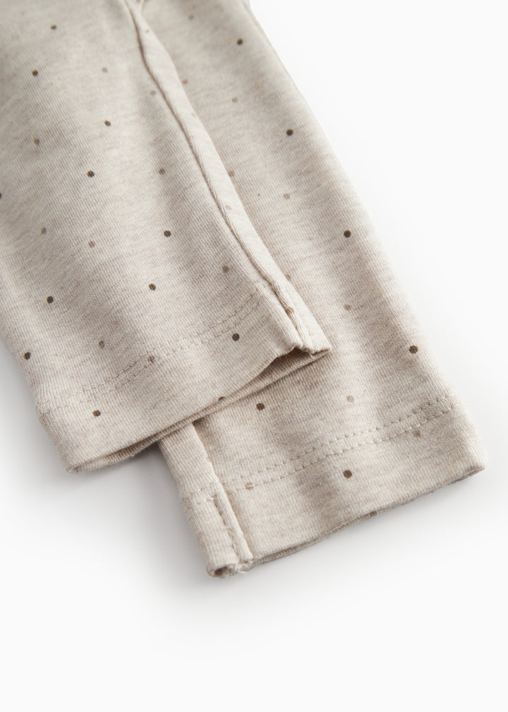 Piva buksur, Beige Melange Dot