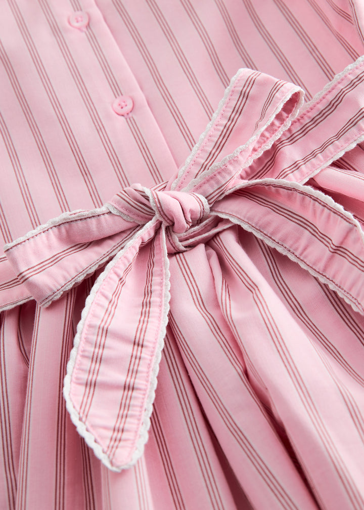 Darcel kjóli, Bonbon Pink Stripe