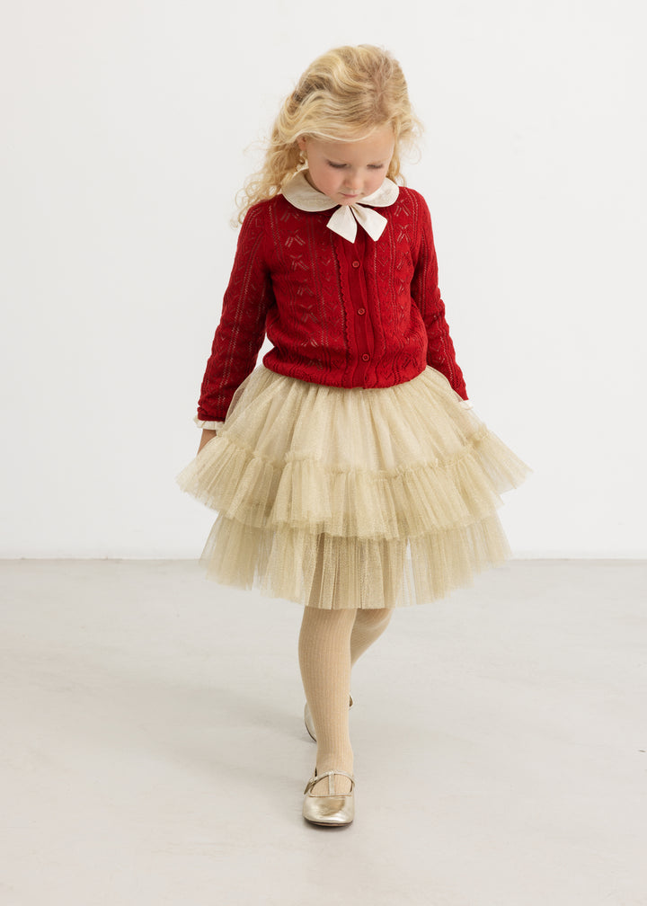 Tilda cardigan, Cherry