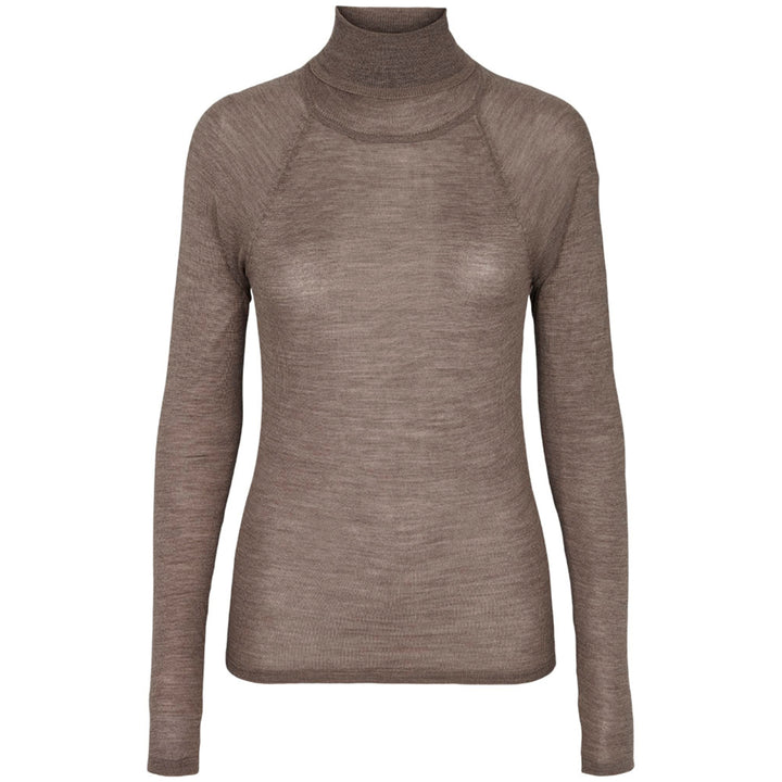 Trisha blusa, Dusty Brown Melange