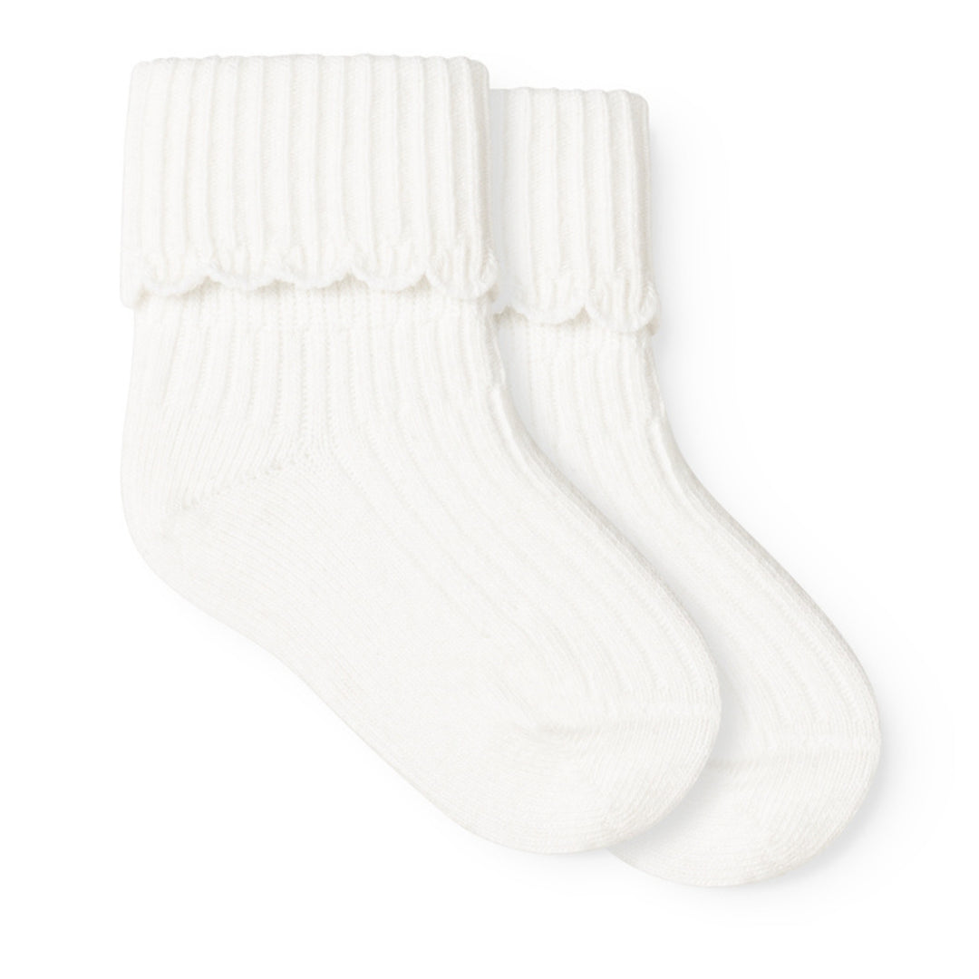 Smábarnasokkar, 2 pør, Gentle White