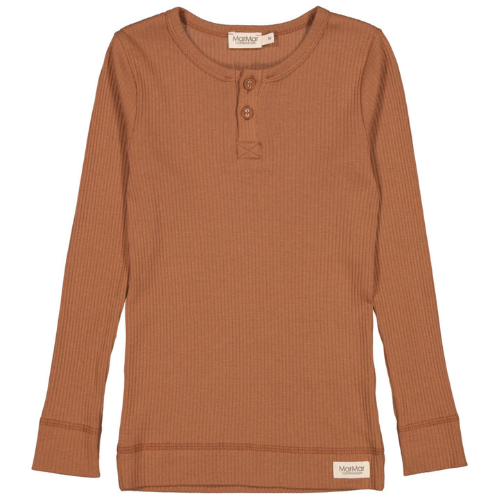 Modal blusa v/knappum, Light Pecan