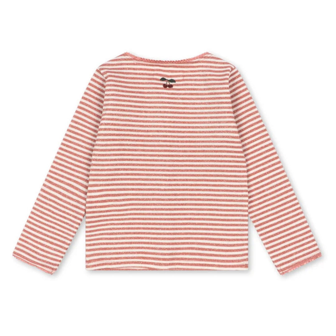 Roli cardigan, Rose Cream Stripe
