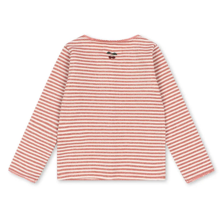 Roli cardigan, Rose Cream Stripe