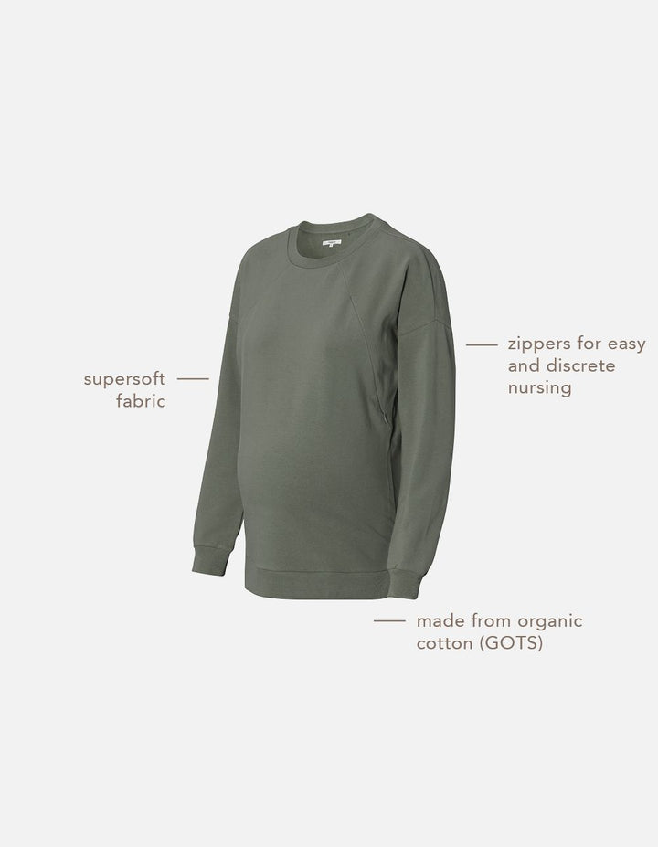 Lesy sweatshirt, Olive