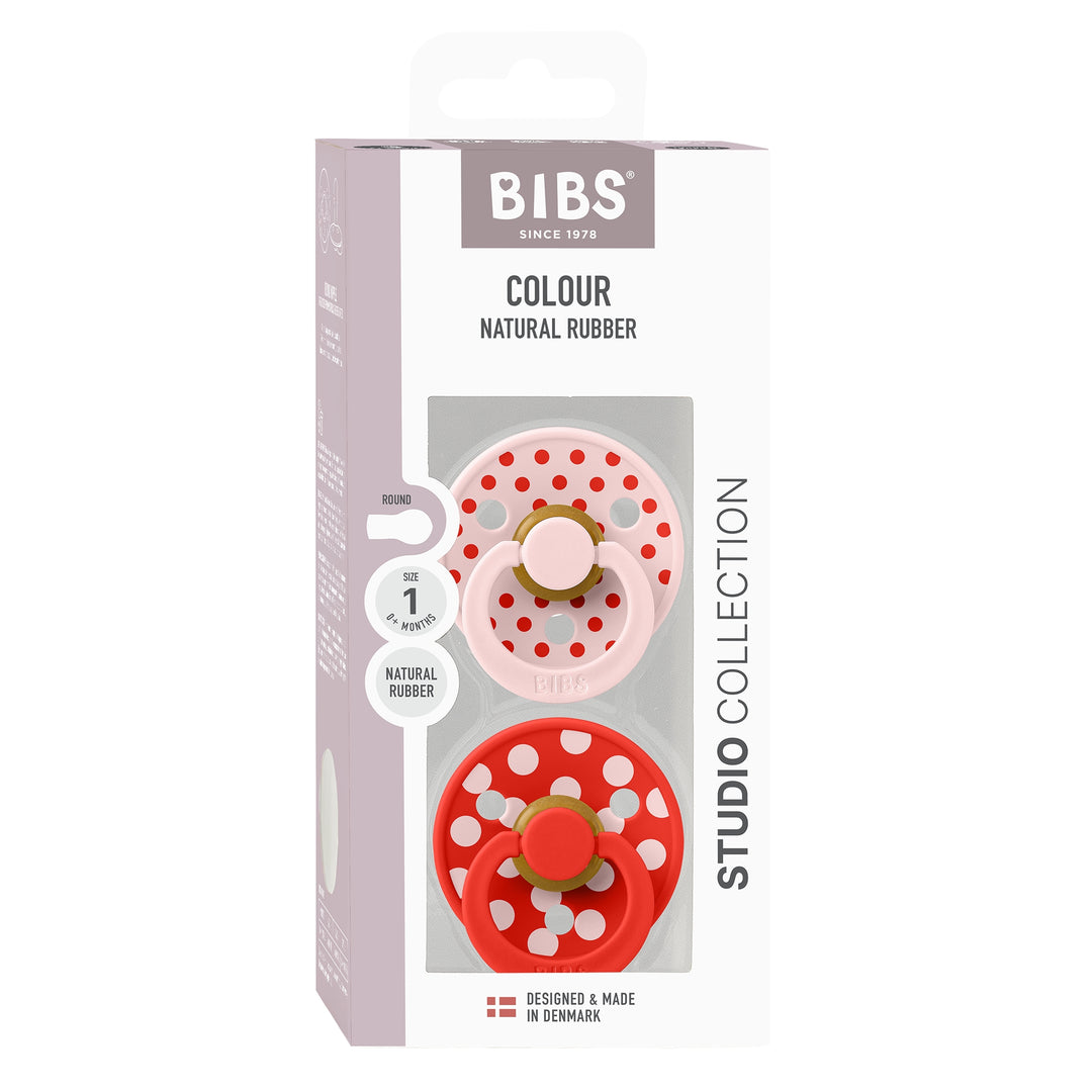 Polka Dots, 2 stk, Blossom/Candy Apple