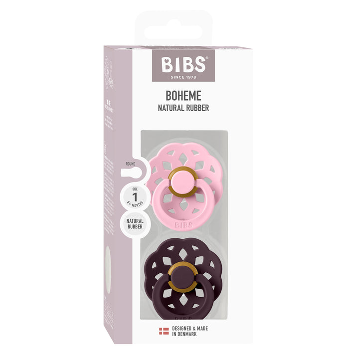 Boheme, 2 stk, Baby Pink/Plum