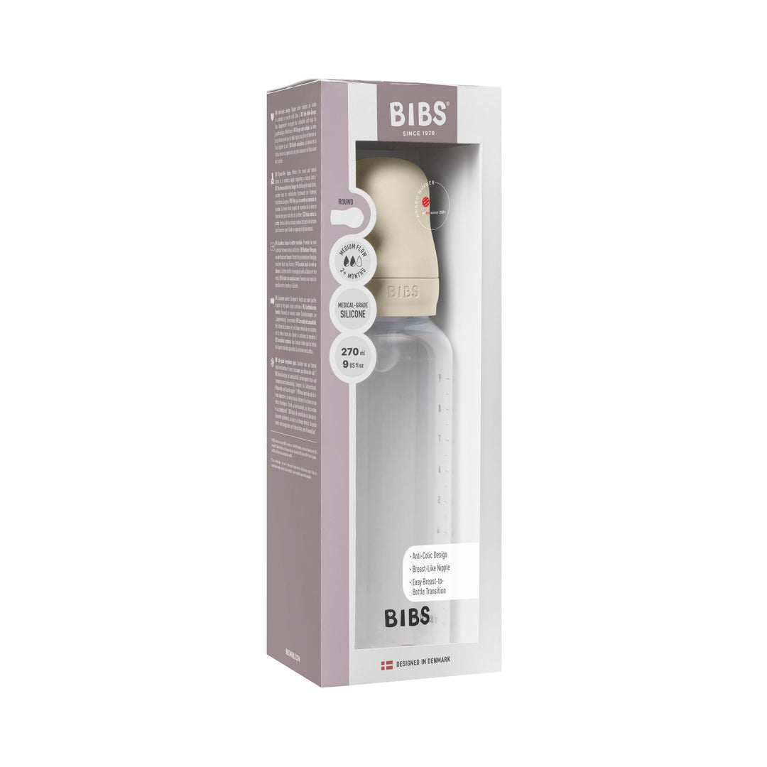 Fløska, 270 ml, Silikon, Ivory