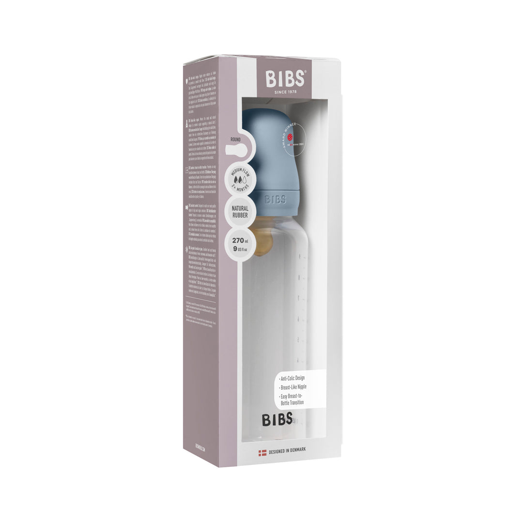 Fløska, 270 ml, Latex, Baby Blue