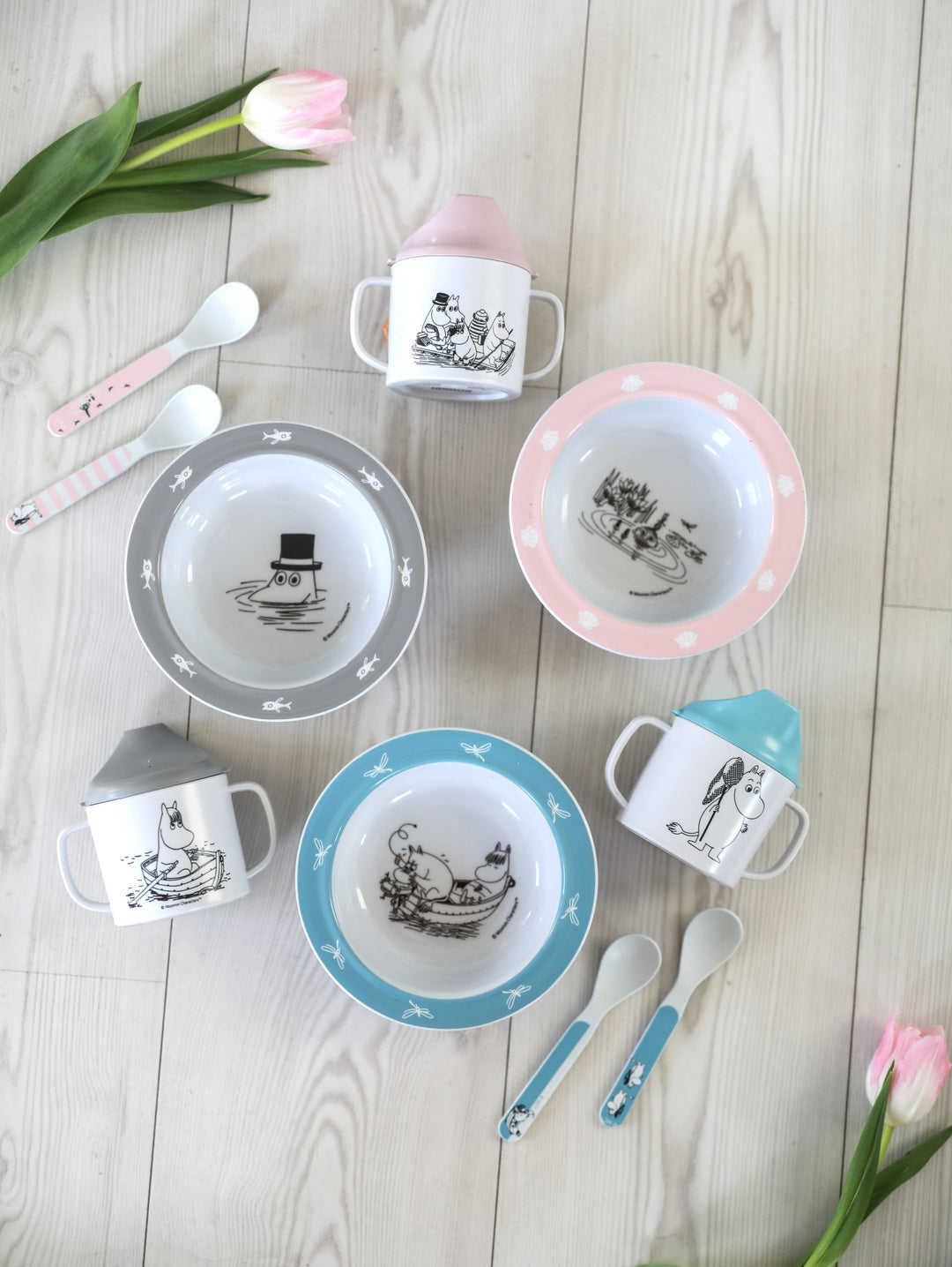 Moomin Pastel skál við súgvikopp