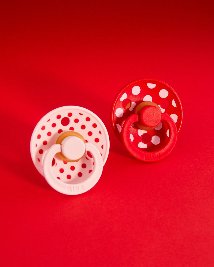 Polka Dots, 2 stk, Blossom/Candy Apple