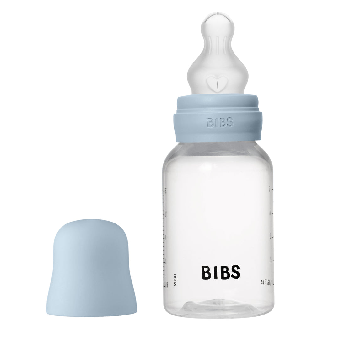 Fløska, 150 ml, Silikon, Baby Blue