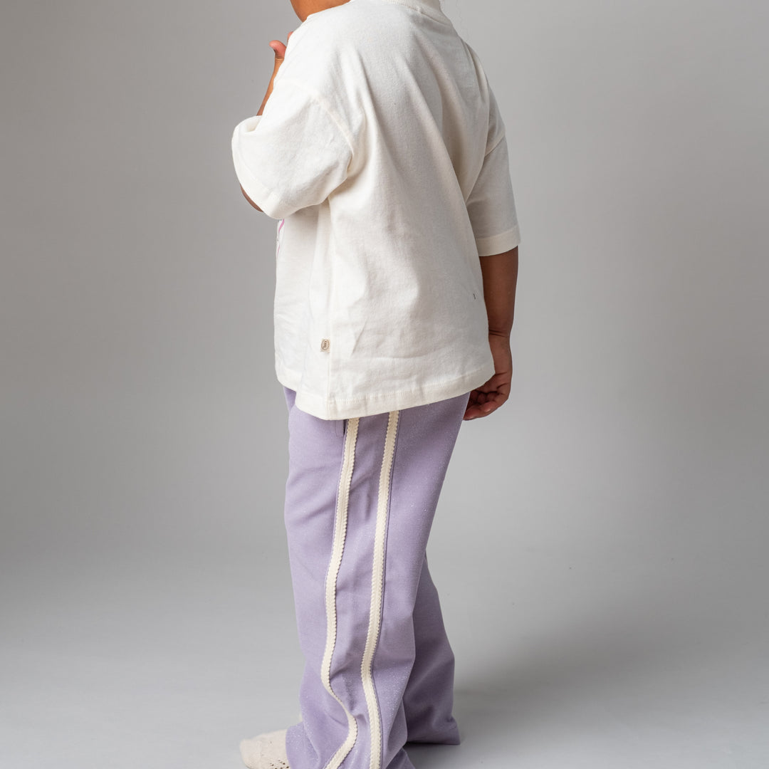 Deanna joggingbuksur, Purple Glitter