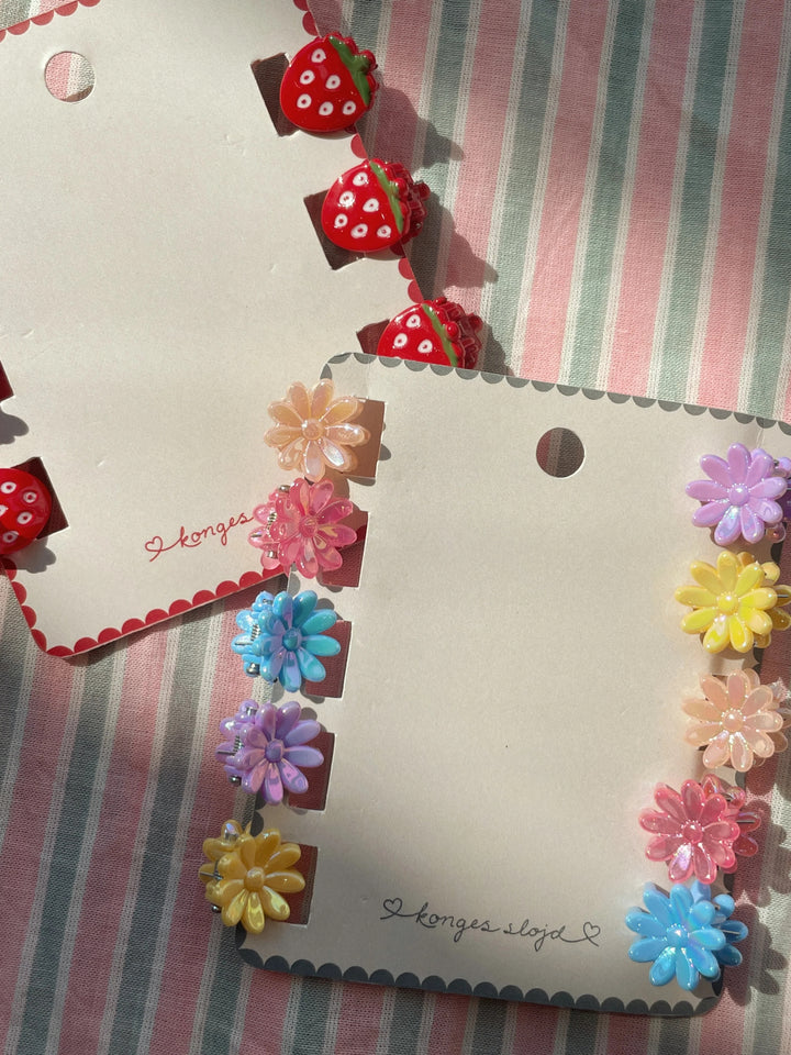 Mini Flower hárklemmur, 10 stk