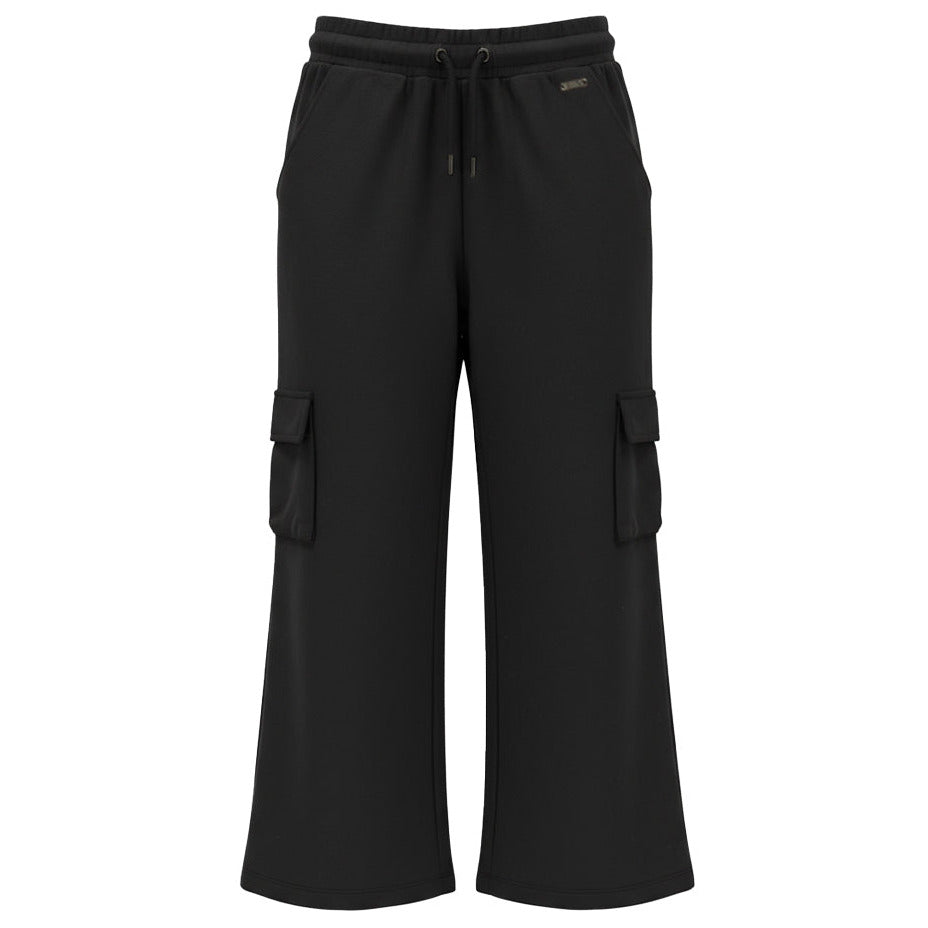 Wide joggingbuksur, Black
