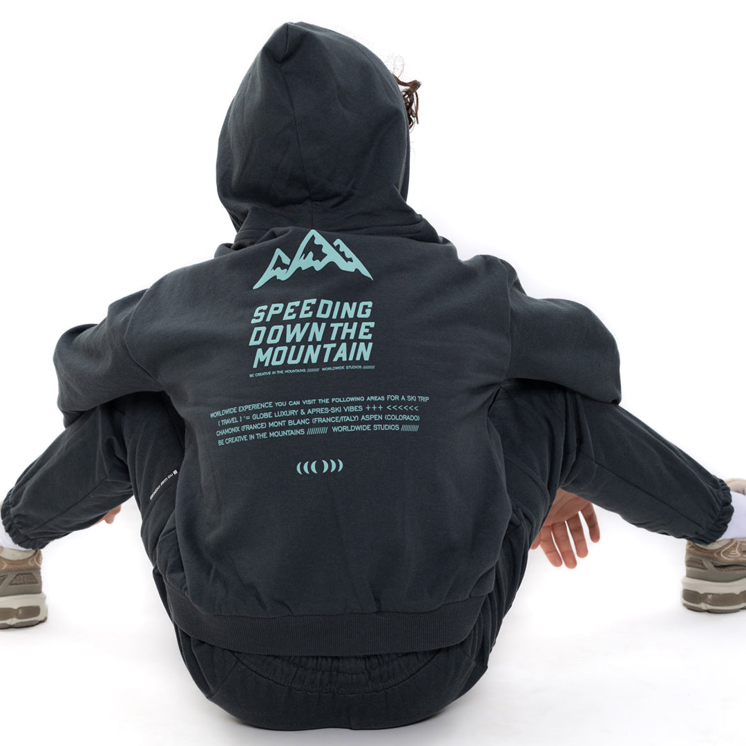 Loose Fit hettutroyggja, Woodland Gray