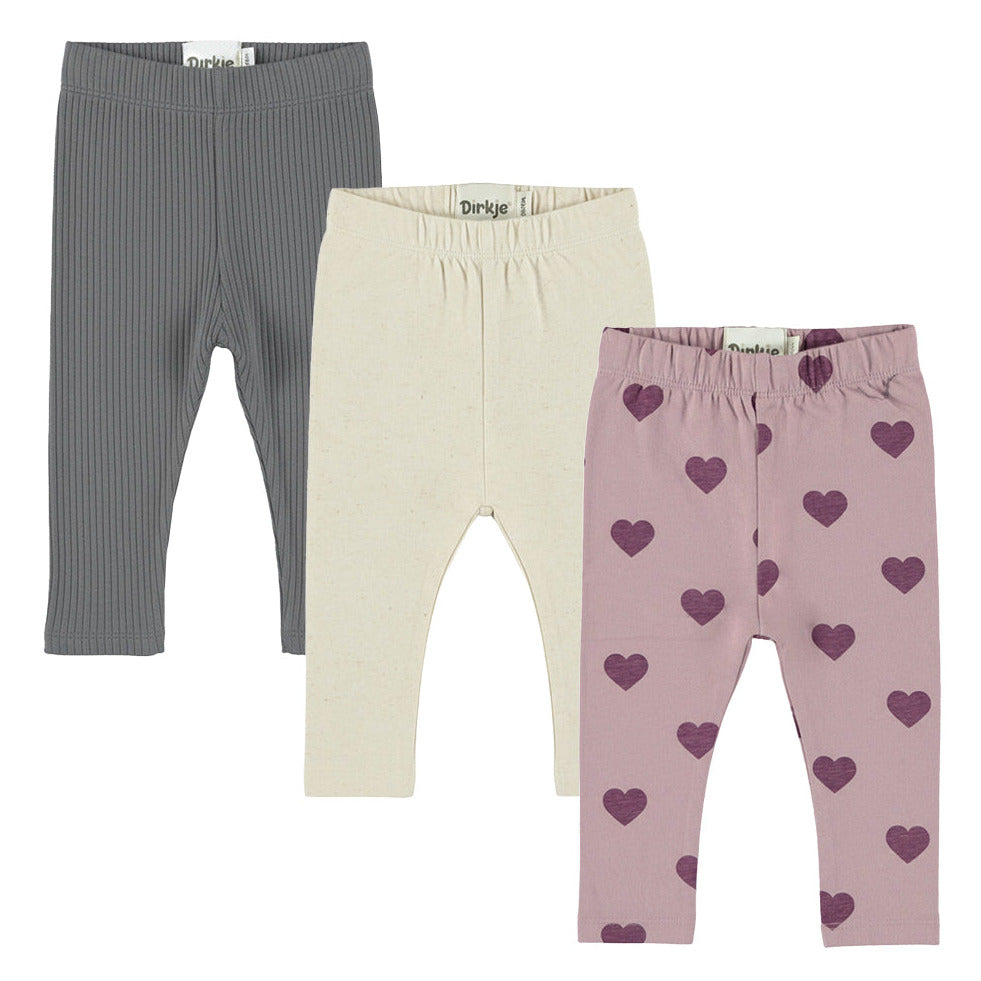 Leggings, 3 pør, Iron Gate