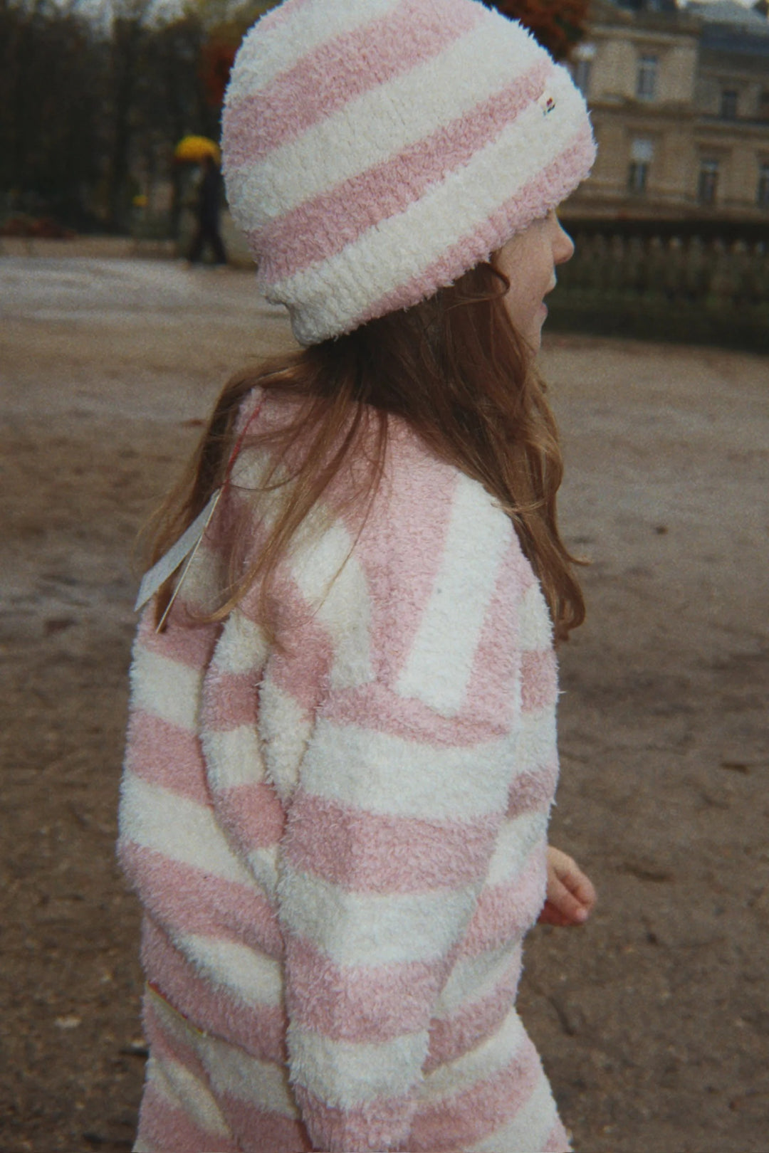 Softy beanie, Rosy Stripe