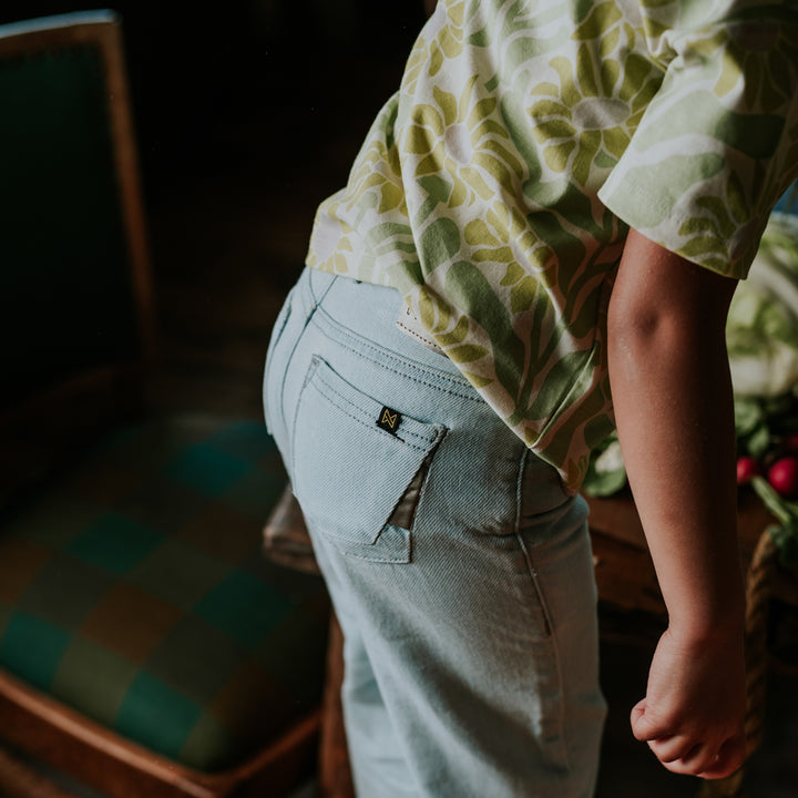 Wide jeans, Denim Blue