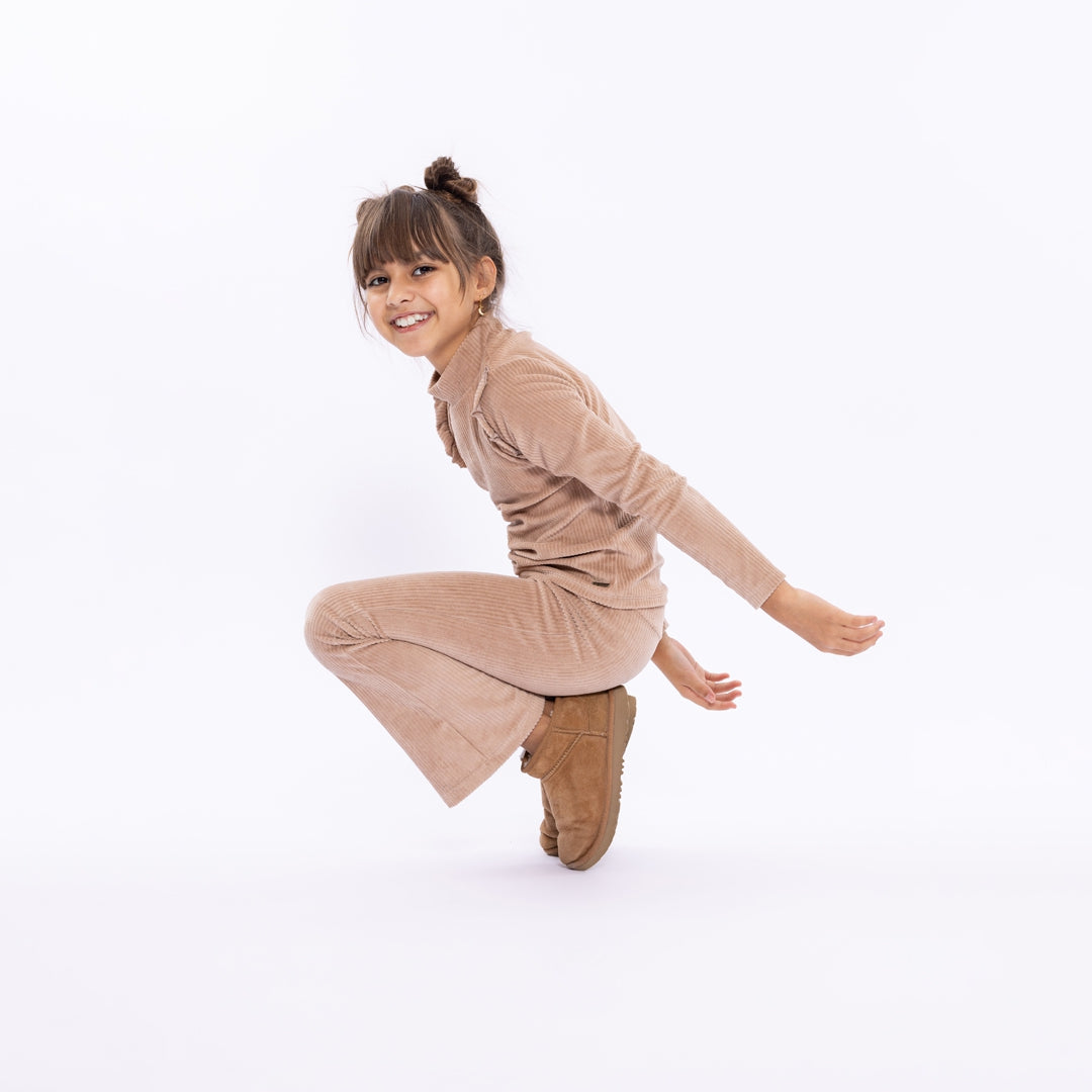 Flared buksur, Taupe