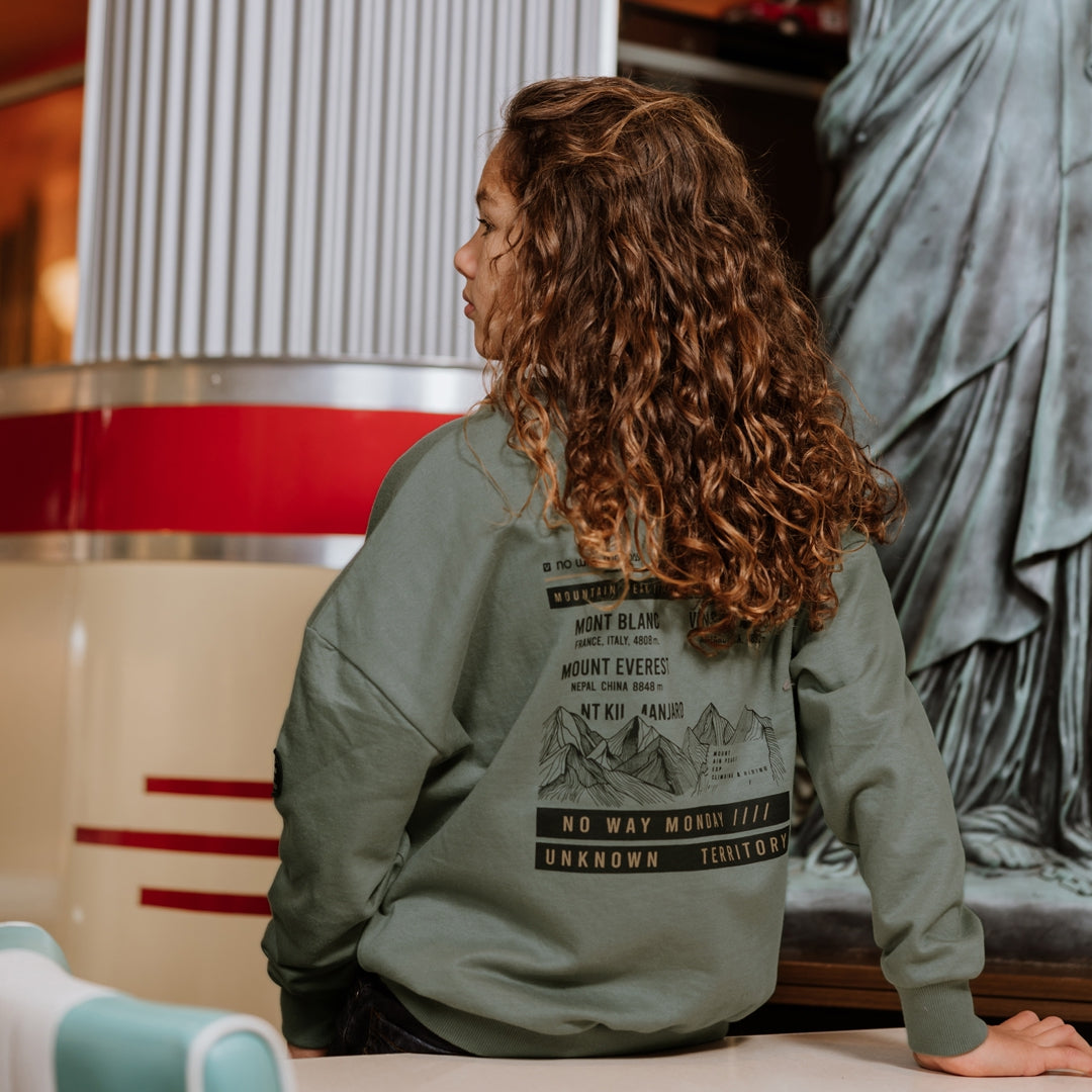 Sweatshirt, Faded Green