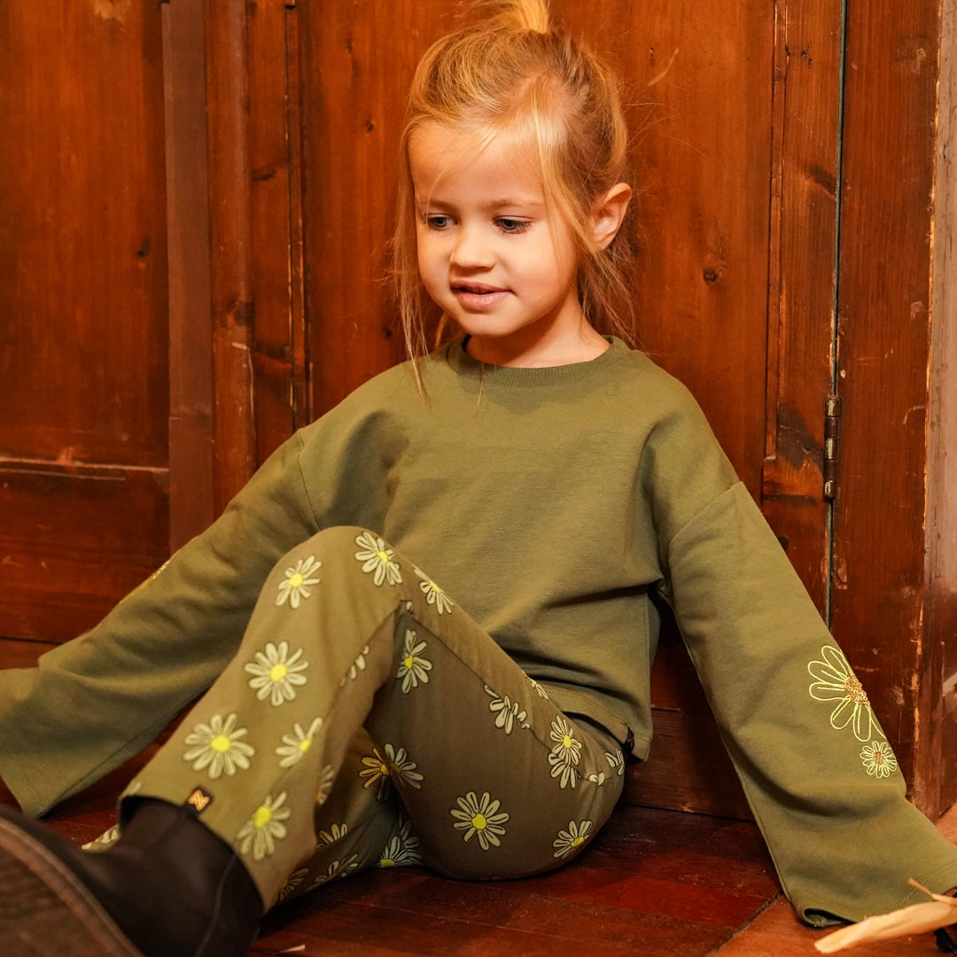 Flared buksur, Army Green