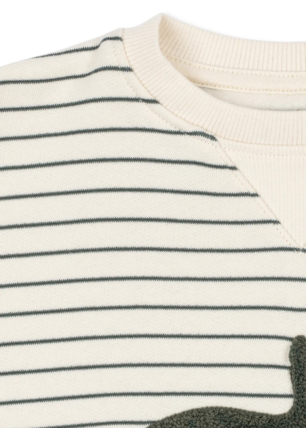 Amio sweatshirt, Cilantro Stripe