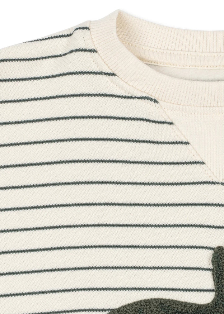 Amio sweatshirt, Cilantro Stripe