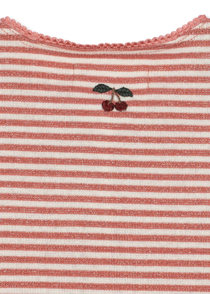 Roli cardigan, Rose Cream Stripe