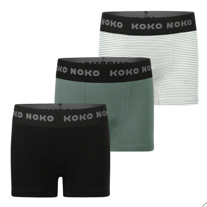 Boxershorts, 3 pør, Dark Green