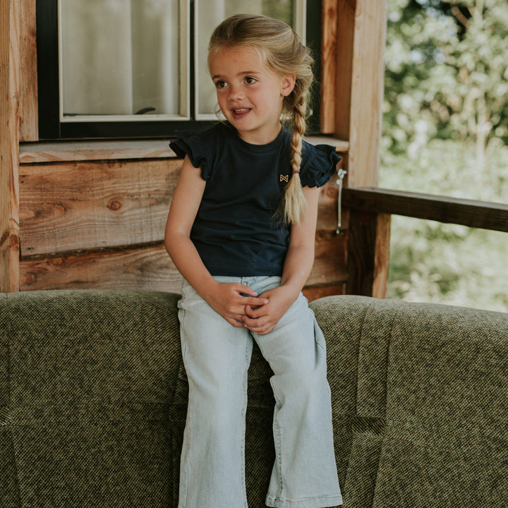 Wide jeans, Denim Blue