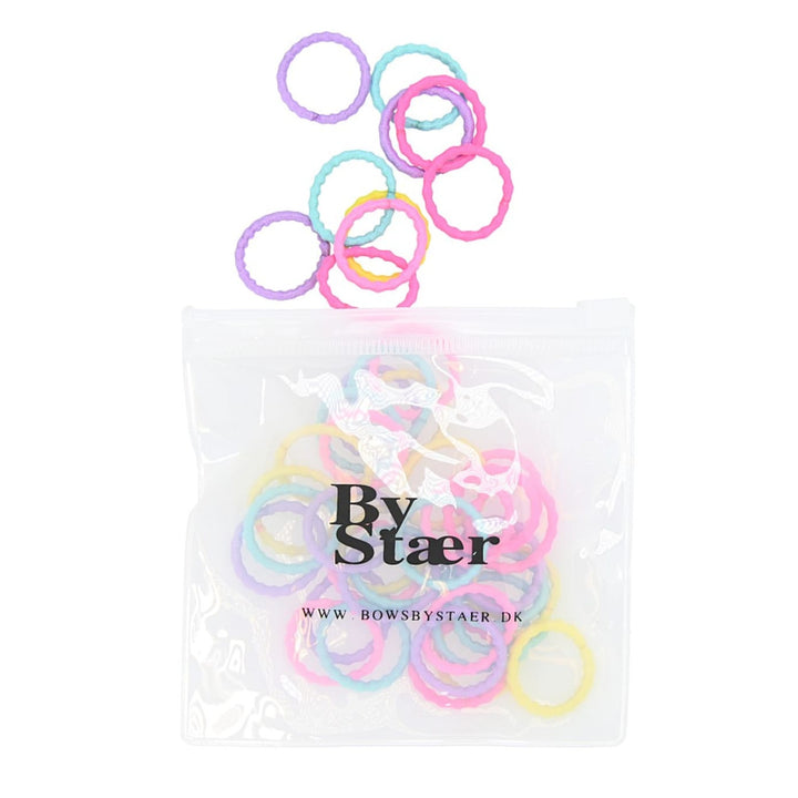 Mini hárelastikk, 50 stk, Mix