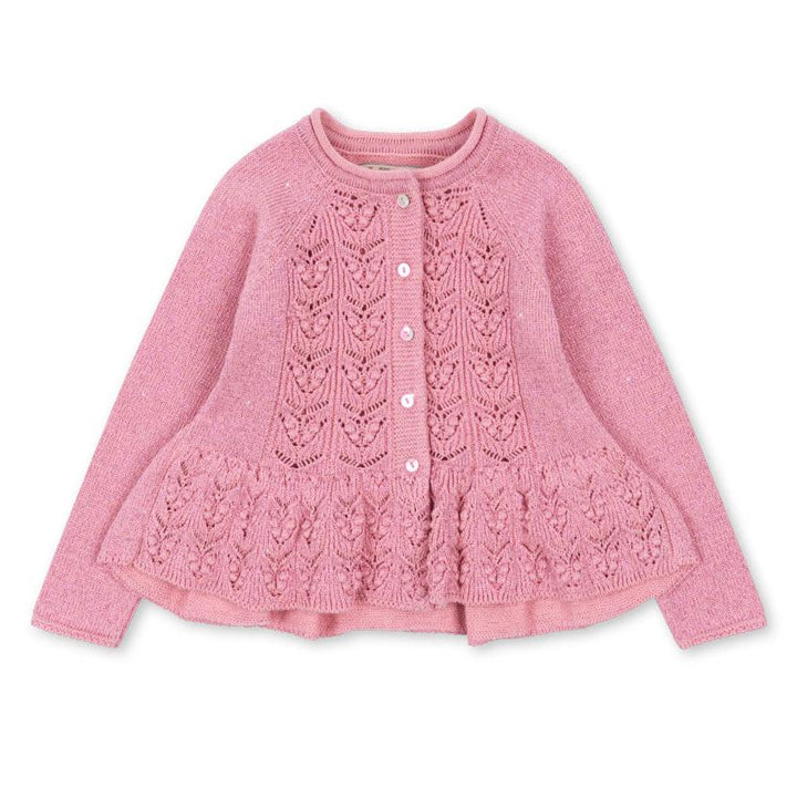 Cabby cardigan, Powder Pink